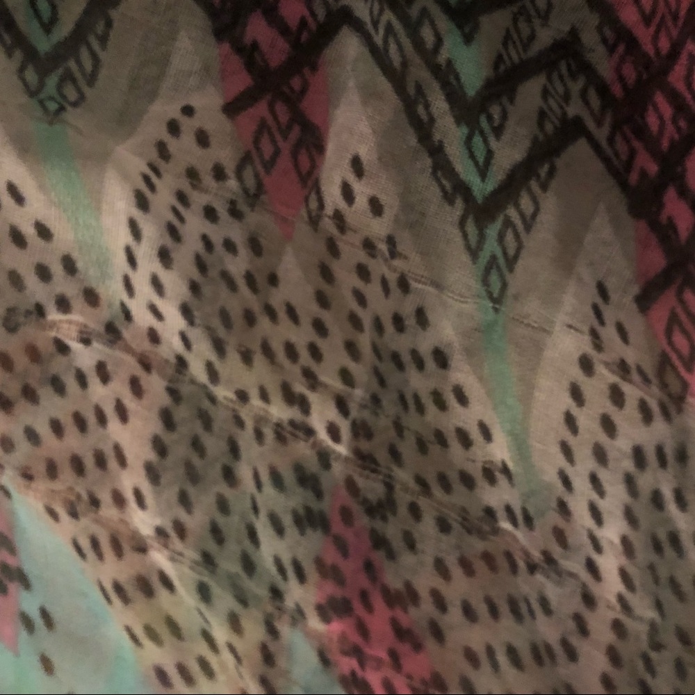 3/$15 Multicolor Patterned Infinity Scarf - Picture 4 of 5